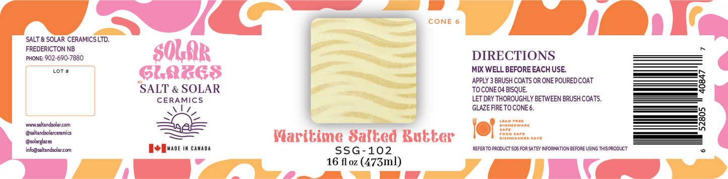 Maritime Salted Butter- Cone 6 Brushing Glaze