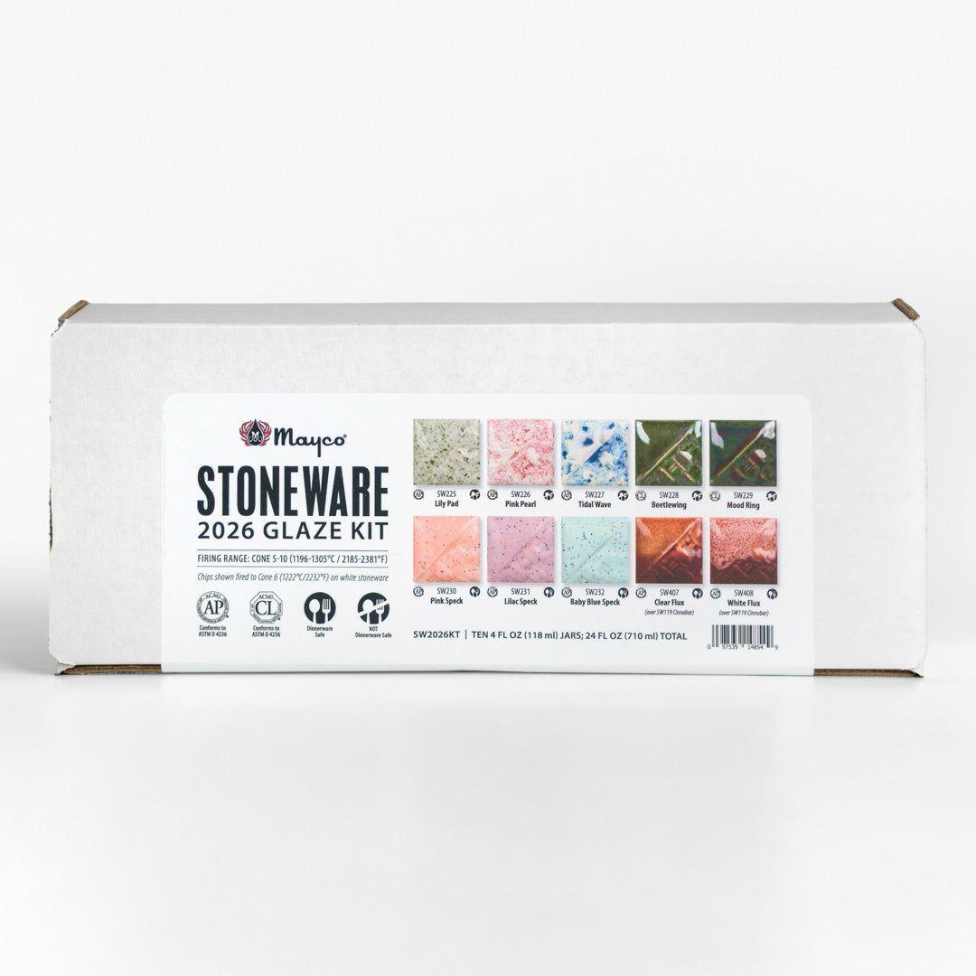 2026 Mayco Stoneware Sample Glaze Kit - 4oz