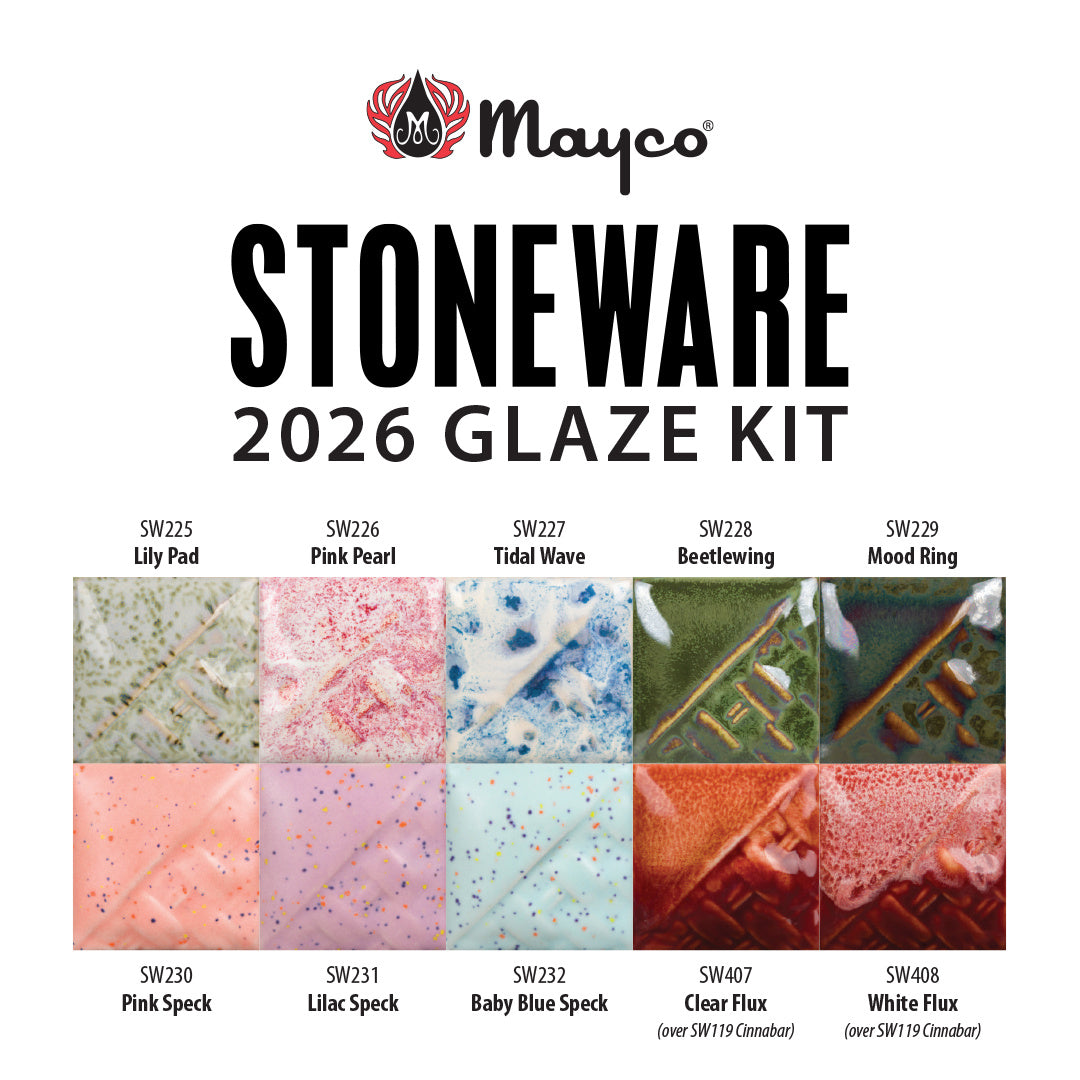 2026 Mayco Stoneware Sample Glaze Kit - 4oz