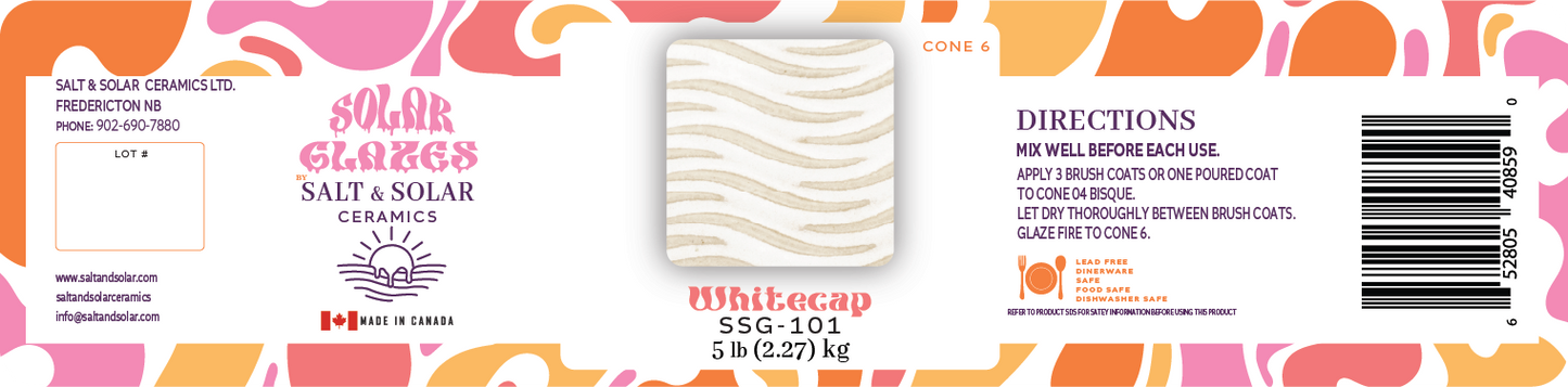 Whitecap- Cone 6 Dipping Dry Mix